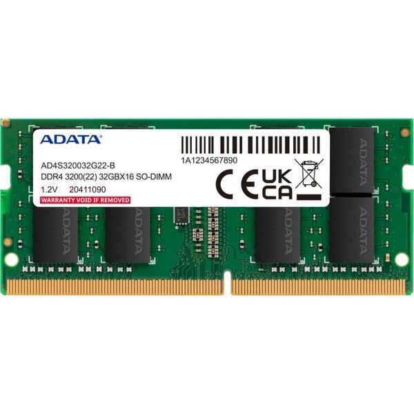 ADATA SO-DIMM 16 GB DDR4-3200 (2x 8 GB) duální sada, RAM