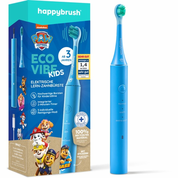 happybrush ECO VIBE KIDS Paw Patrol + 3 náplně, elektrick...