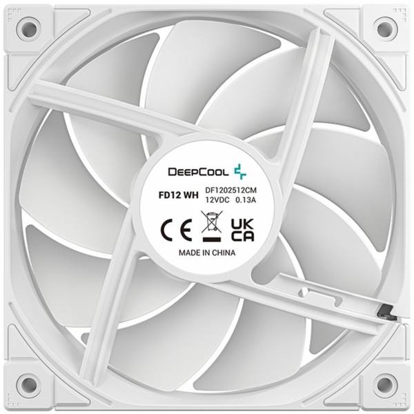 DeepCool FD12 WH 120x120x25, skříňový ventilátor