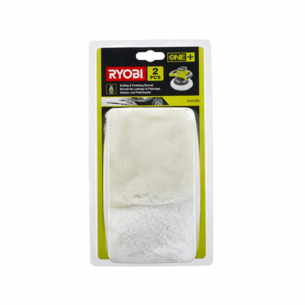 Ryobi Wachs- und Polierhauben-Set RAK2BB, 2-teilig (weiß)