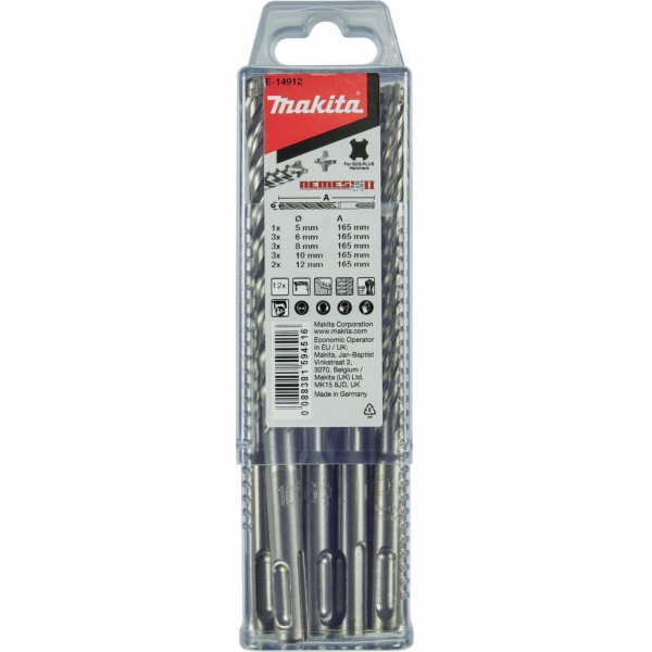 Makita vrtačka MAKITA SDS+ SADA VRTÁKŮ 12 ks. NEMESIS 2