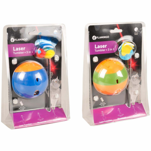 Flamingo Interaktivní hračka lazer 3v1 pro psy i kočky 22...