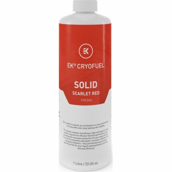 EKWB EK-CryoFuel Solid Scarlet Red (Premix 1000 ml), chla...
