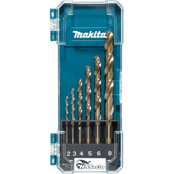 Makita D-75758 sada vrtáků do kovu HSS-Co 2,3,4,5,6,8mm