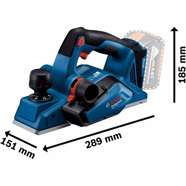 Bosch Akku-Falzhobel GHO 18V-26 Professional solo, 18Volt...