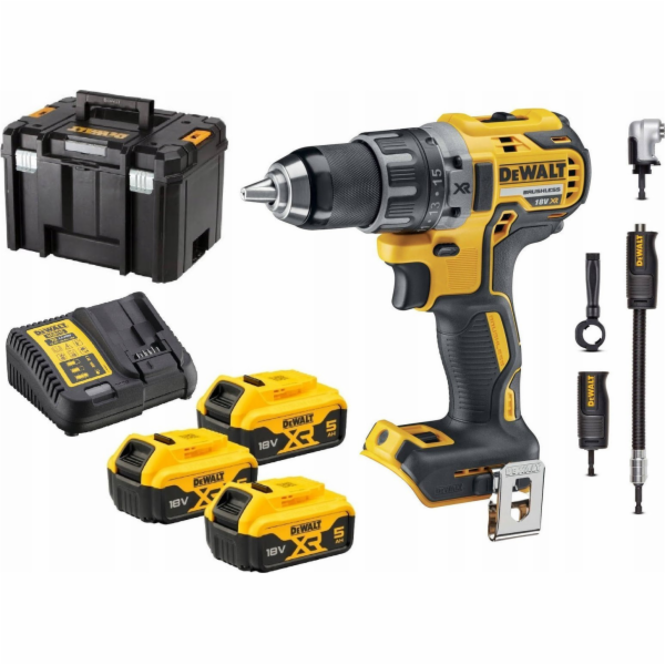 DEWALT ŠROUBOVÁK 18V DCD791P3A 70/27Nm 3x5,0Ah BL +PRAVÝ ...