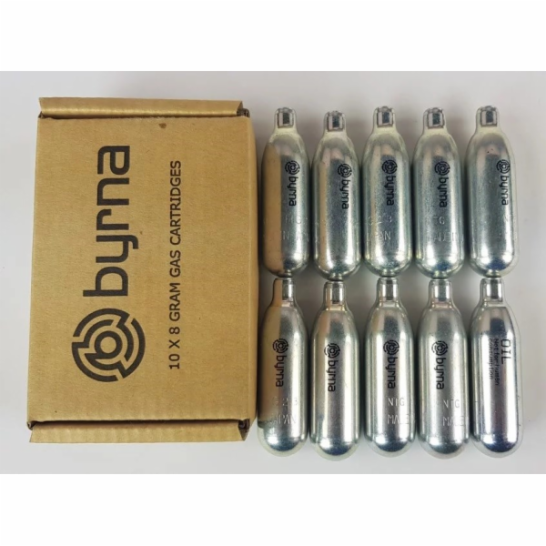 Kartuše CO2 BYRNA 8 g 10 szt. 9 + 1 s olejem (CO2300)