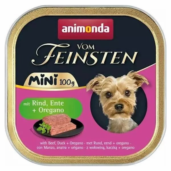 ANIMONDA Vom Feinsten Adult Mini Beef, duck and oregano -...