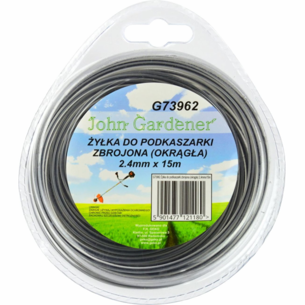 GEKO Struna do sekačky zesílená, 2,4mm, 15m, kulatý profi...