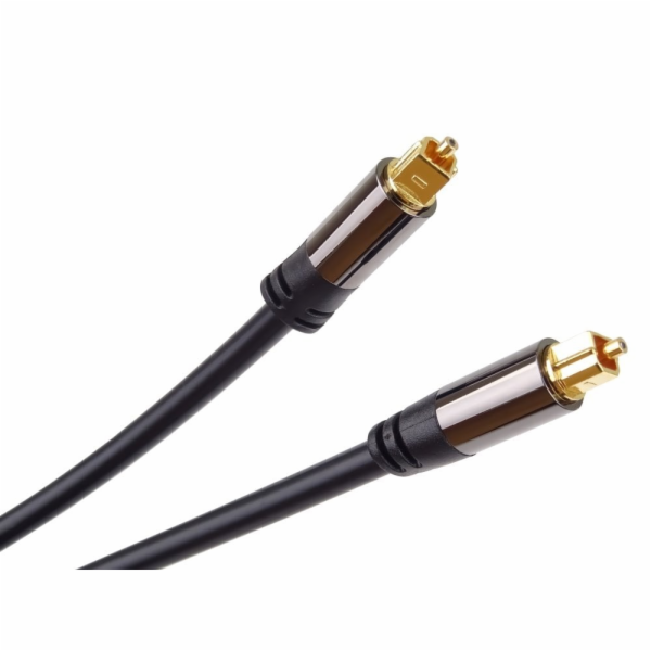 Kabel Toslink M/M, OD:6mm, Gold design 1m