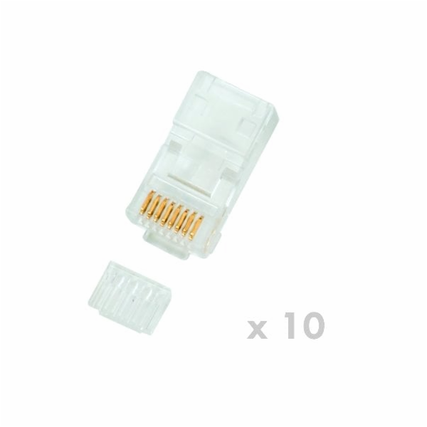 DATACOM Konektor RJ45 UTP 8p8c Cat6 lanko 10ks