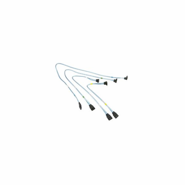 Supermicro 4 x Round SATA kabel 0,56 m Černá, Modrá, Bílá