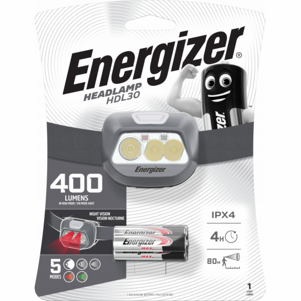 LATARKA ENERGIZER PŘEDNÍ SVĚTLO HDL30 3AAA 400 LM
