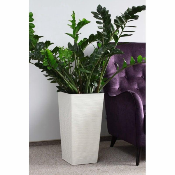 Hrnec Lamela 590-05, plast, H 30 cm, bílý