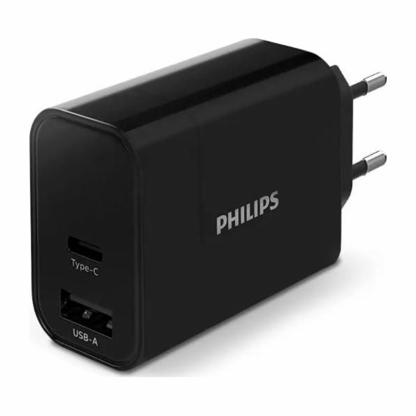 Philips High Power Dual Charger 30W 1 USB-A + USB C
