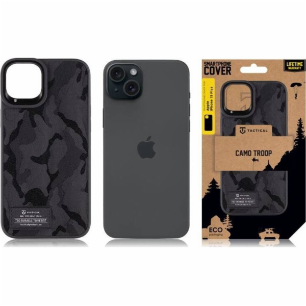 Tactical  Camo Troop Cover pro Apple iPhone 15 Plus stand...