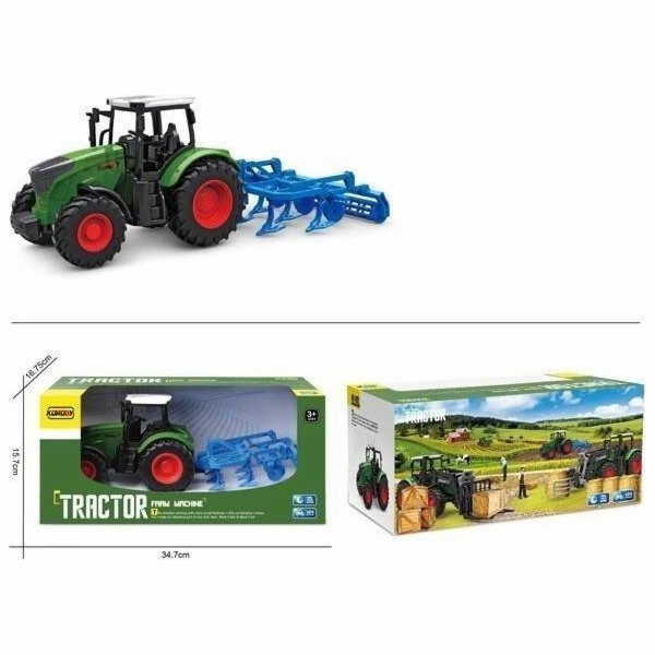 TRAKTOR SE ZEMĚDĚLSKÝM STROJEM
