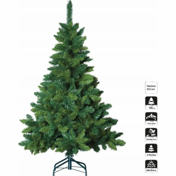 MFP papír Zelený vánoční stromeček na svátky, 210 cm