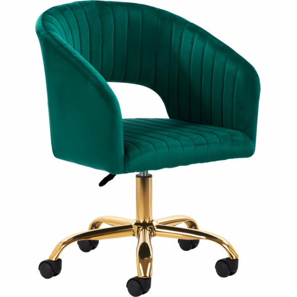 Activeshop 4Rico otočná židle QS-OF212G sametově zelená