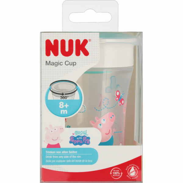 Dětský hrníček Magic NUK Cup Peppa Pig (8+ m.) NUK 360°