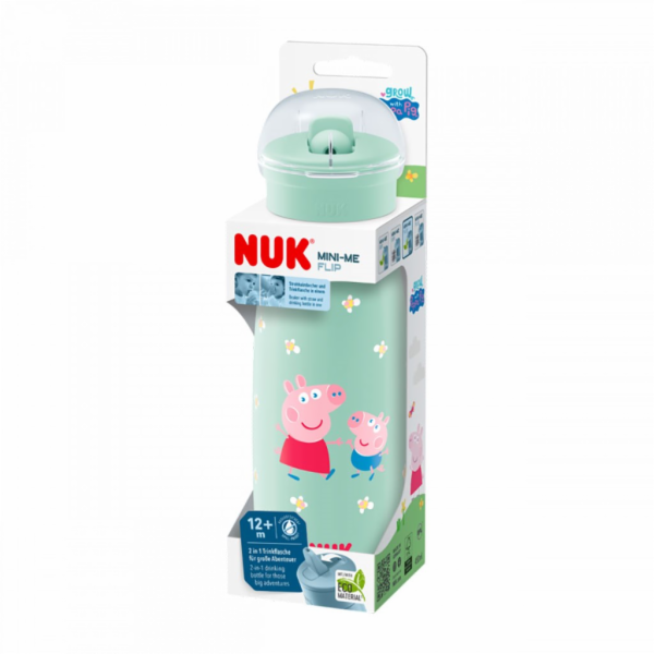 Dětská láhev NUK Mini-Me Flip Peppa Pig  450 ml  12+ m