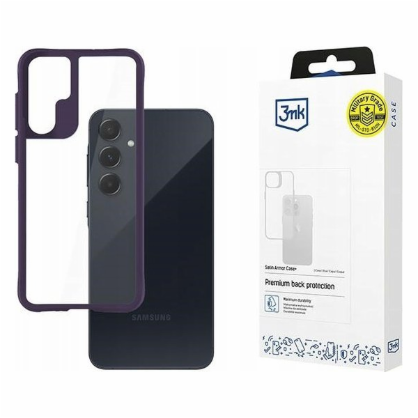 3mk Satin Armor Case+ Purple pro Samsung Galaxy A55 5G
