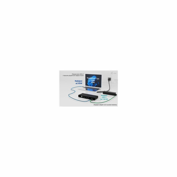 i-tec Universal Dual 4K Display Docking Station, Power De...