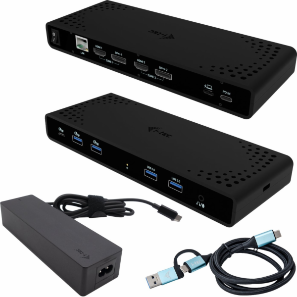 i-tec Universal Dual 4K Display Docking Station, Power De...