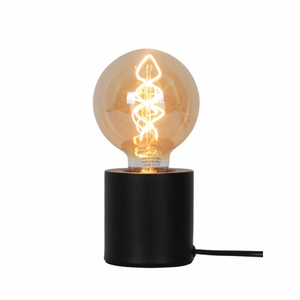 Zámek lampy T23020E D8H8 černý, E27, stojící, 60W