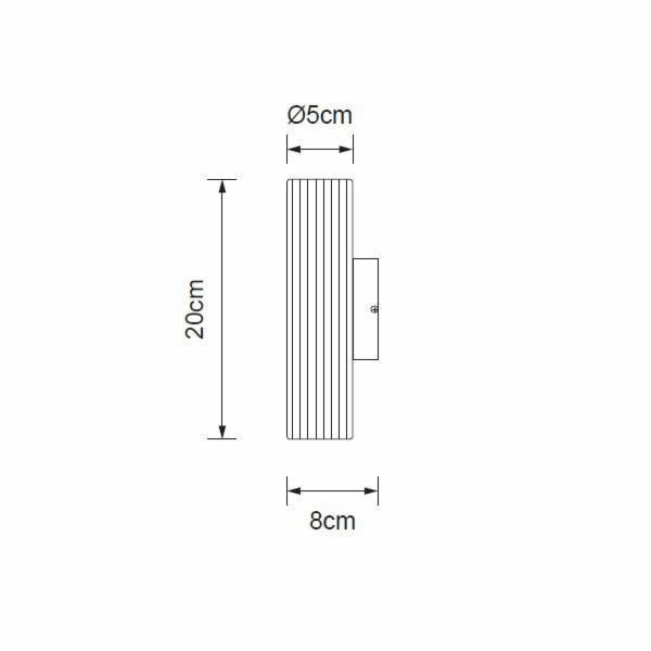 Nástěnné svítidlo Icel P16065-2W Gold, 10 W, GU10