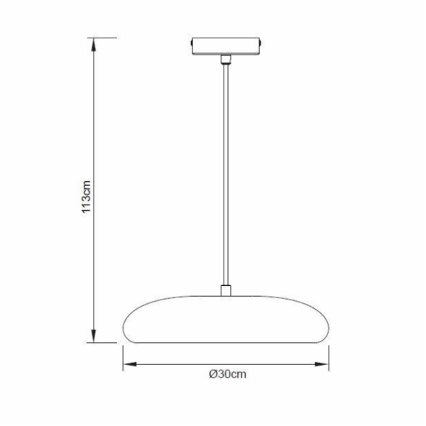 Závěsná lampa Domoletti Faro P23046A šedá, 20 W, E27