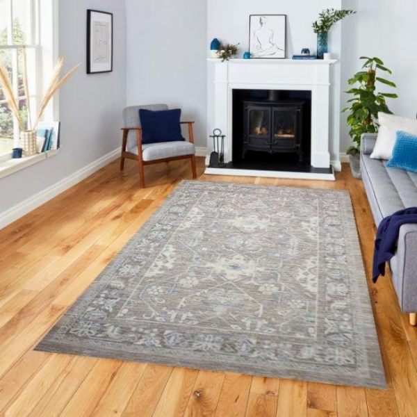 Pokojový koberec Domoletti FR-22-11822, šedý, 150 cm x 90 cm