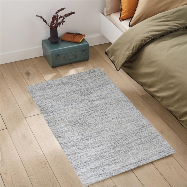 Pokojový koberec Domoletti FR-22-10160, šedý, 150 x 90 cm