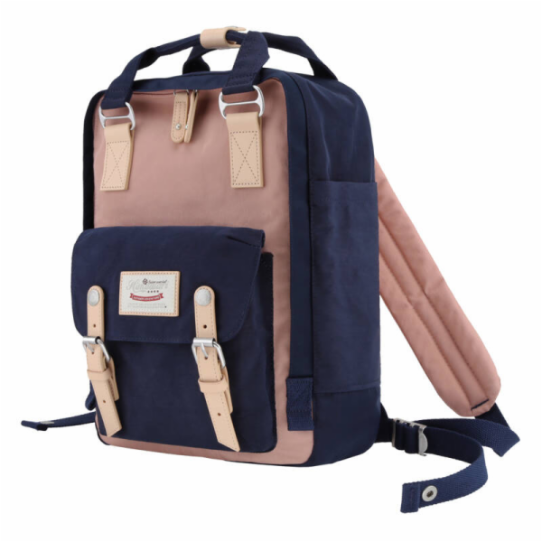 Batoh na notebook Himawari 188L 14   (tmavě modrá a růžová)