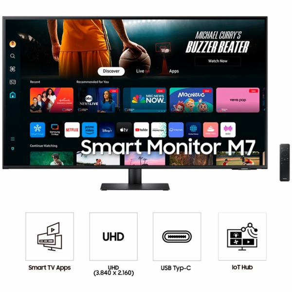 SAMSUNG Smart Monitor S43DM702UU, LED monitor