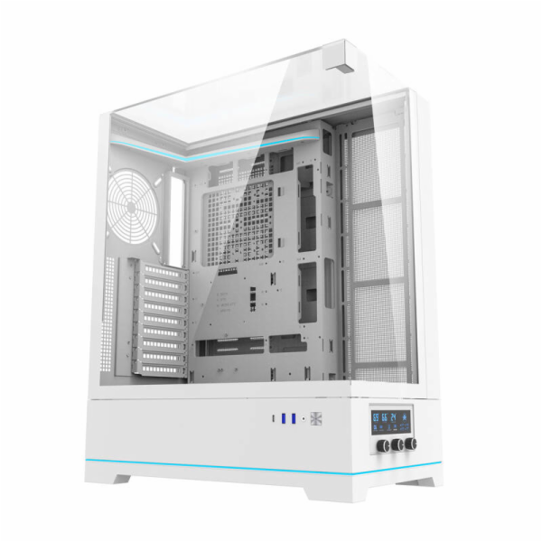 Počítačová skříň Darkflash DY450L bez ventilátorů (bílá)