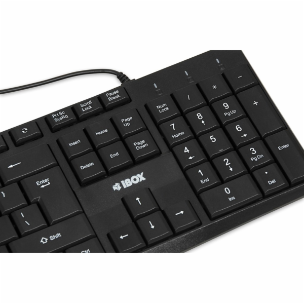 iBOX Eris USB klávesnice, černá