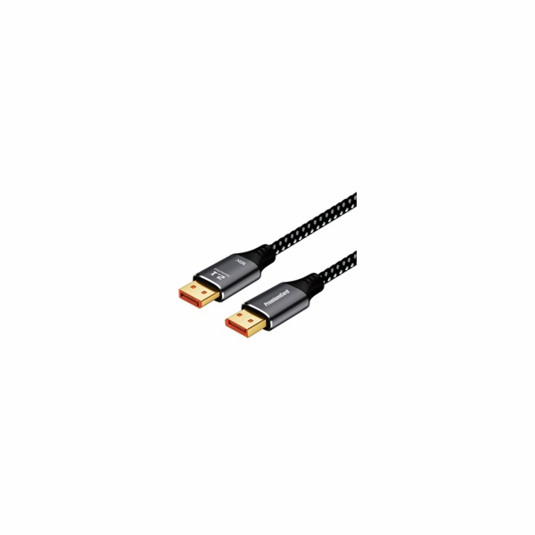 Kabel DisplayPort 2.1, 16K@60Hz, kovové a zlacené konekto...