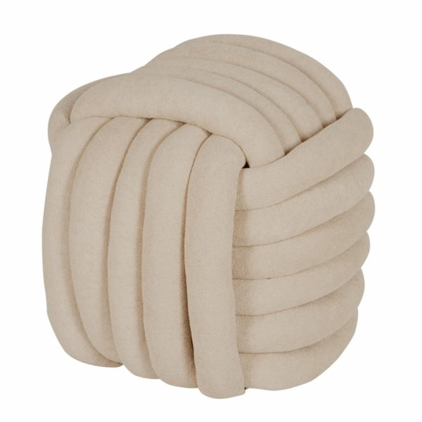 Pouf Domoletti HS-NP16-3, krémový, 45 x 45 x 45 cm