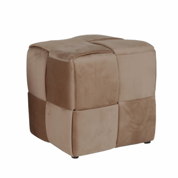 Pouf Domoletti HS-NP04-1, hnědý, 45 cm x 45 cm x 45 cm