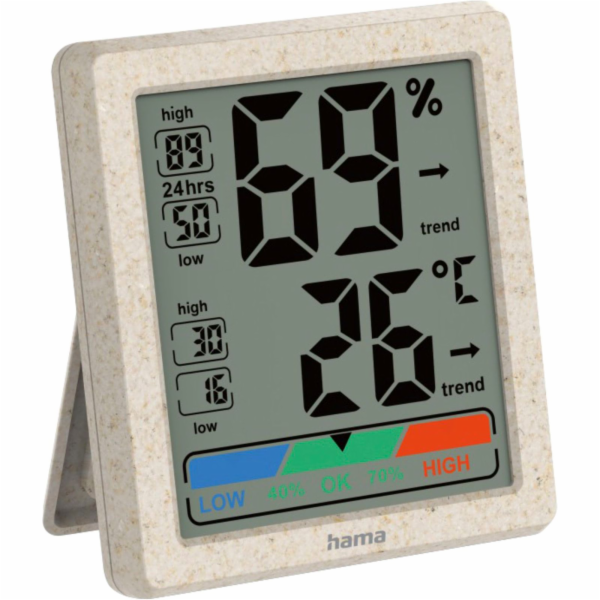 Hama Thermometer and Hygrometer Ponza, digital for indoor...