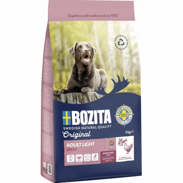 BOZITA Original Adult Light Kuře - suché krmivo pro psy -...