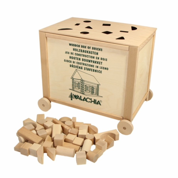 Walachia Dřevěná skládací stavebnice Construct Box vkláda...