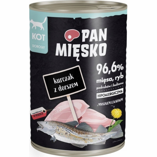 Mr. Meat Chicken s treskem - mokré krmivo pro kočky - 400 g