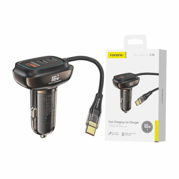 Nabíječka do auta Foneng C20 A+C+C 66W 3 porty