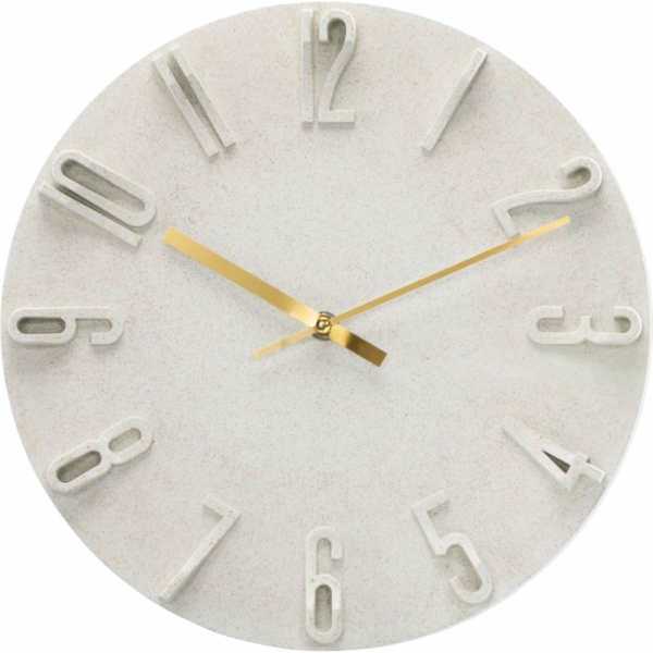 Hama Wanduhr Korfu beige    30cm 3D Ziffern              ...