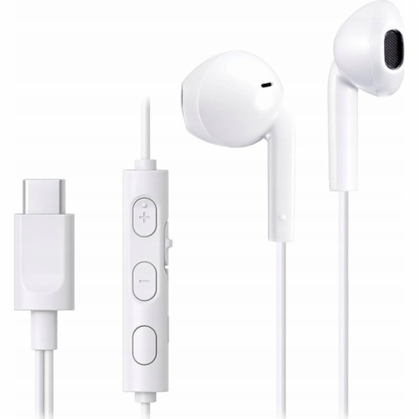 JVC HA-FR17UC Kabelová sluchátka do uší USB typu C, bílá