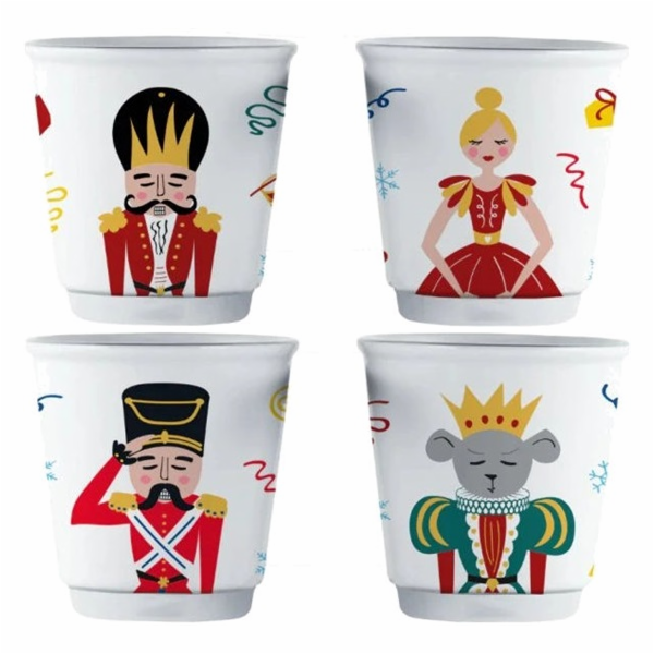 Bialetti set 4 šálků Louskáček