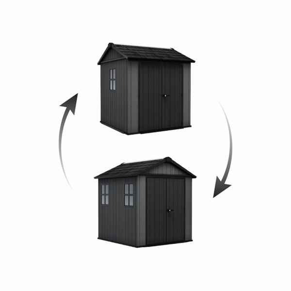 Zahradní domek Keter Newton Plus wide 7x7,5 šedý, s podlahou