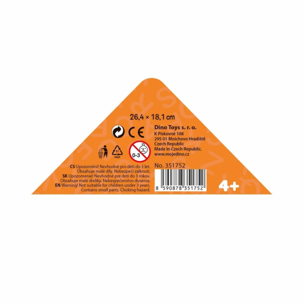 Dino Puzzle triangl Ztracené kuřátko 24 dílků